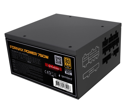 Zasilacz Gembird Fornax 750W 80 Plus Gold